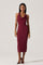 Sticky add to cart - Alanna Halter Cowl Neck Dress