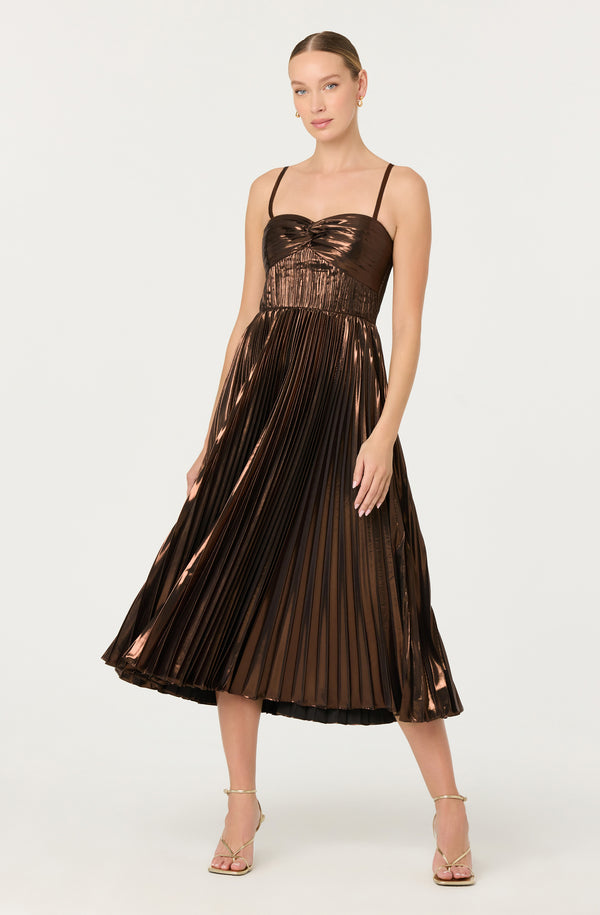 women's strappy pleated midi dress Loft Pleated Side Tie Strappy Midi Pocket Dress Size 12 Black Women's