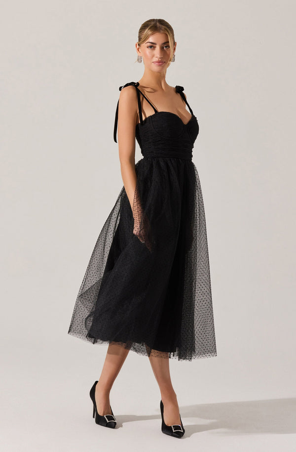 トップス MURRAL Flutter tulle bustier (Black) Flutter tulle