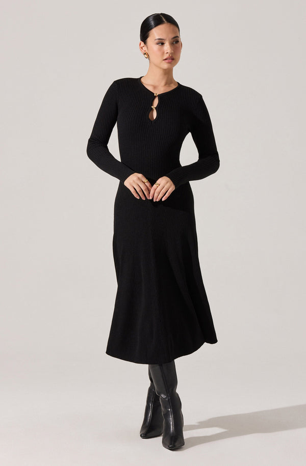 navy blue dress for baby girl Modenaire Sleeveless Mini Shift Dress main image 0