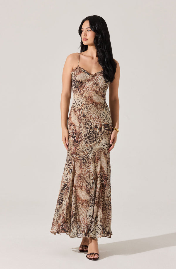 slim fit dress slacks Lucy Long Dress Taupe (Double Chiffon) – Ramona LaRue