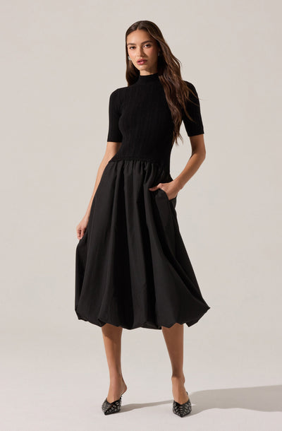 Caerlion Contrast Knit Midi Dress - ASTR the Label Caerlion Contrast Knit Midi Dress - ASTR the Label