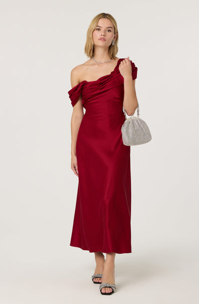 alessia one shoulder dress Significant Other Alessia One Shoulder Midi Dress