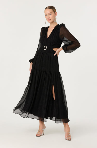 Klarissa V-Neck Cutout Maxi Dress