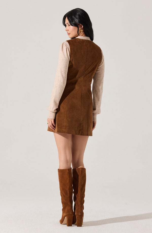 Gisselle Corduroy Mini Dress - ASTR the Label