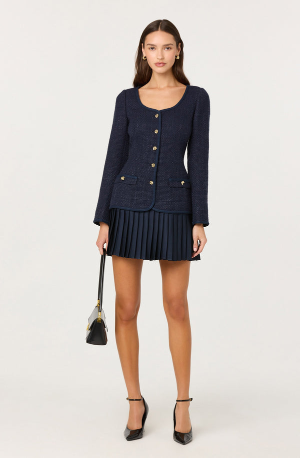 Malorie Mixed Media Mini Dress - ASTR the Label
