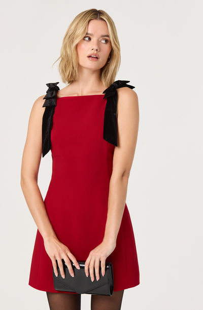 Ambria Bow Mini Dress