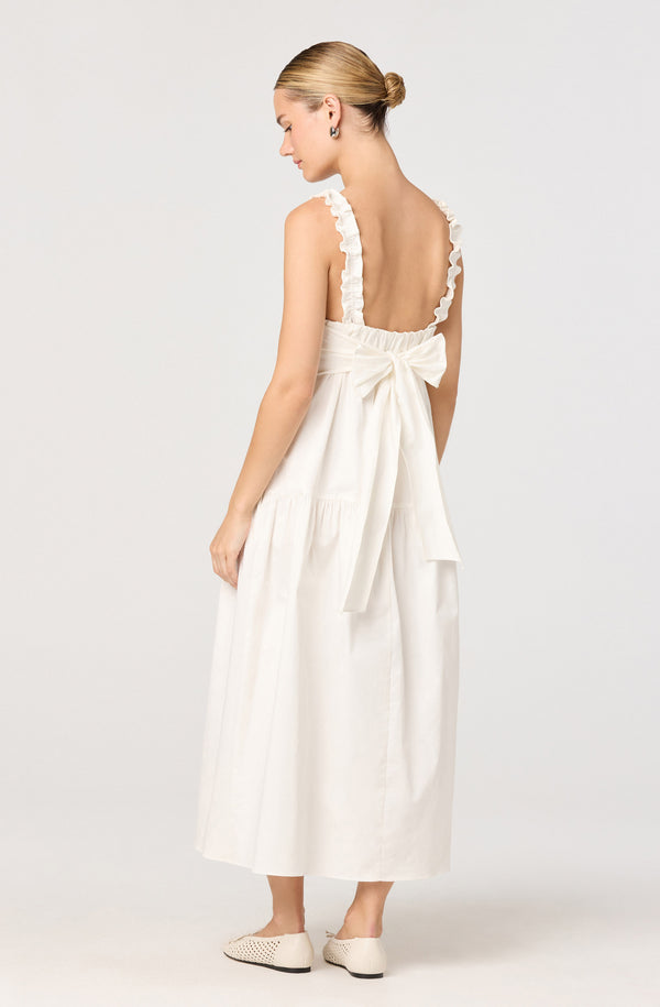 fitted lace wedding dress Ruffled Short Cape Party Dress with High Neckline– PromGirl main image 1
