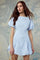 Sticky add to cart - Kattie Puff Sleeve Bubble Hem Mini Dress