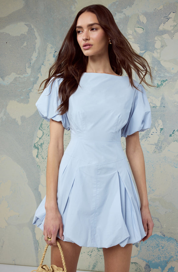 Kattie Puff Sleeve Bubble Hem Mini Dress - ASTR the Label Kattie Puff Sleeve Bubble Hem Mini Dress - ASTR the Label