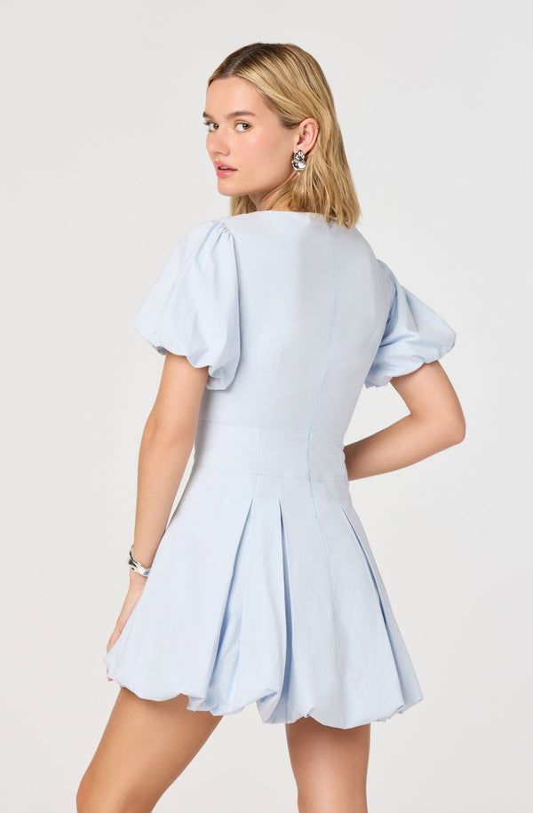 Kattie Puff Sleeve Bubble Hem Mini Dress - ASTR the Label Kattie Puff Sleeve Bubble Hem Mini Dress - ASTR the Label