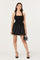 Sticky add to cart - Giavanna Mixed Media Halter Mini Dress