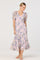 Sticky add to cart - Jessenia Floral Puff Sleeve Midi Dress