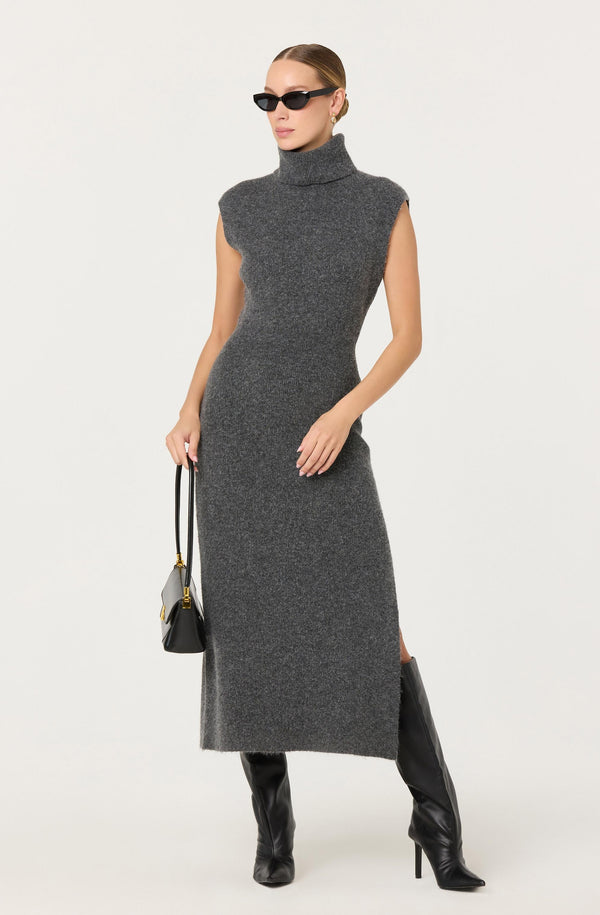 ASTR the Label Roxanna Sweater Dress in Charcoal - size S ASTR the Label Roxanna Sweater Dress in Charcoal - size S
