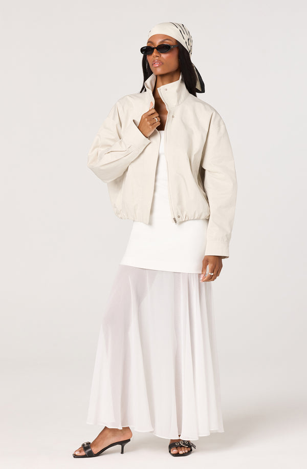 Lizet Strapless Mini Dress with Sheer Maxi Overlay - ASTR the Label Lizet Strapless Mini Dress with Sheer Maxi Overlay - ASTR the Label
