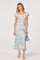 Sticky add to cart - Erma Floral Empire Waist Midi Dress
