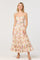 Sticky add to cart - Lianna Floral Scalloped Trim Tiered Maxi Dress