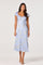 Sticky add to cart - Makaela Puff Sleeve Floral Satin Midi Dress