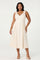 Sticky add to cart - Joleena Linen Bow-Strap Midi Dress