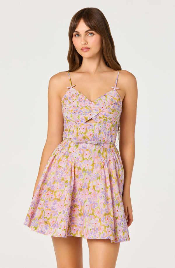 sachin and babi light blue dress D-Luxe Drop Waist Nylon Dress main image 1