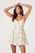 Sticky add to cart - Birdie Floral Eyelet Sweetheart Mini Dress