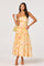 Sticky add to cart - Ovina Floral Smocked Drop-Waist Maxi Dress