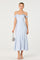 Sticky add to cart - Araxie Satin Off-Shoulder Godet Midi Dress