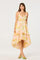 Sticky add to cart - Serenidy Floral Ruffle Tiered High-Low Midi Dress