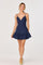 Sticky add to cart - Kyndal Denim Fit & Flare Mini Dress