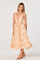Sticky add to cart - Janna Floral Plunge Midi Dress