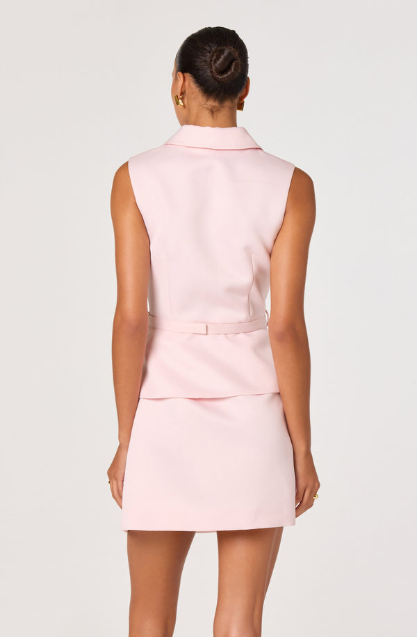 Jamia Peplum Button-Front Mini Dress - ASTR the Label Jamia Peplum Button-Front Mini Dress - ASTR the Label