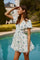 Sticky add to cart - Sommer Floral Puff Sleeve Mini Dress