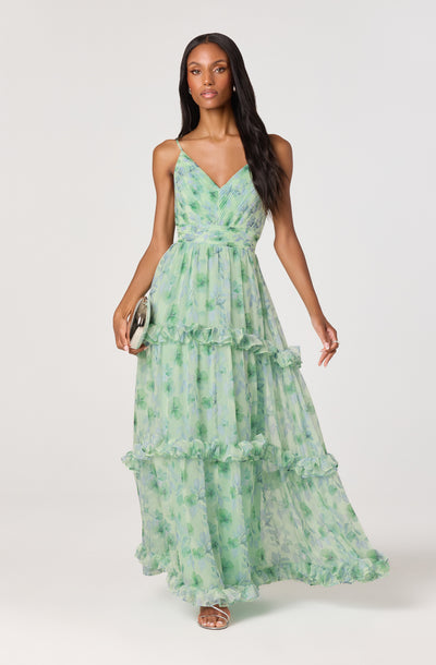 ASTR the Label Ayanna Dress in Green - Size L ASTR the Label Ayanna Dress in Green - Size L