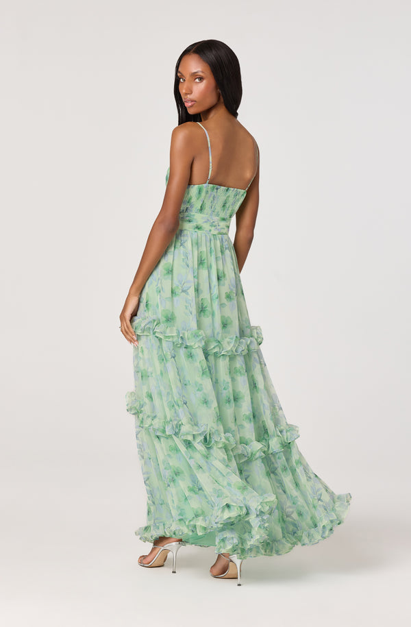 ASTR the Label Ayanna Dress in Green - Size L ASTR the Label Ayanna Dress in Green - Size L