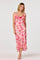 Sticky add to cart - Nissa Floral Ruffle Midi Dress