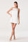 Sticky add to cart - Marigold Satin 3D Floral Mini Dress