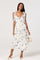 Sticky add to cart - Fen Floral Tie-Strap Ruffle Midi Dress