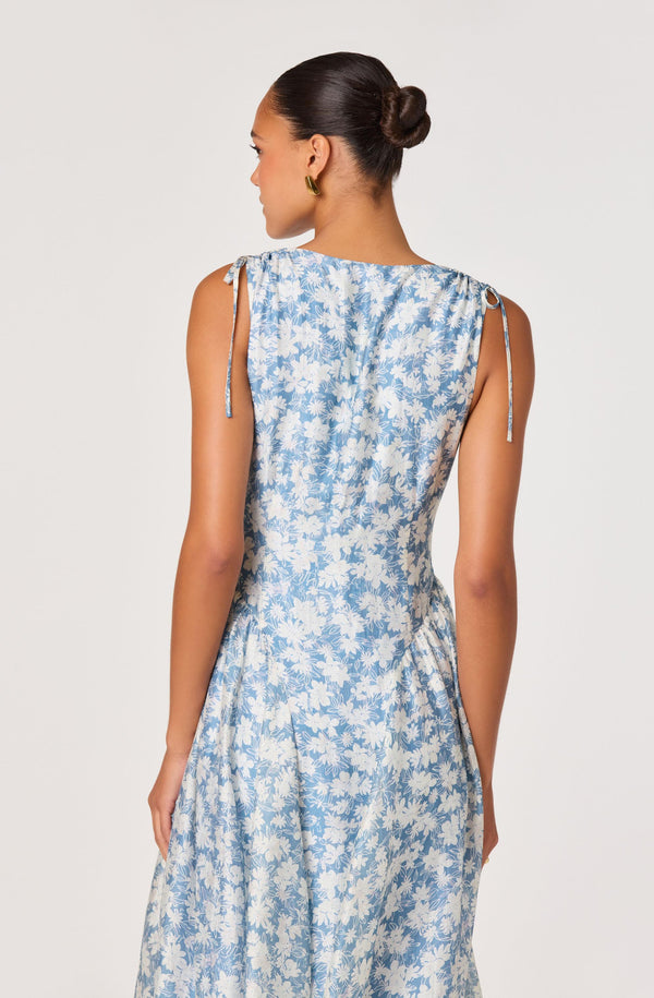 Emmery Floral Wrap Midi Dress - ASTR the Label Emmery Floral Wrap Midi Dress - ASTR the Label