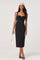 Sticky add to cart - Raziela Scalloped Trim Midi Dress