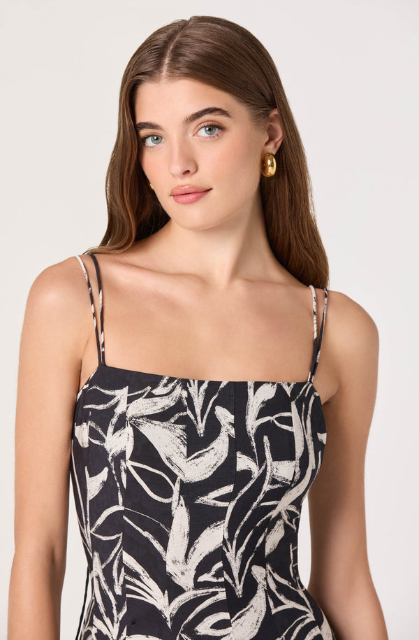 Trisha Tie-Strap Midi Dress - ASTR the Label