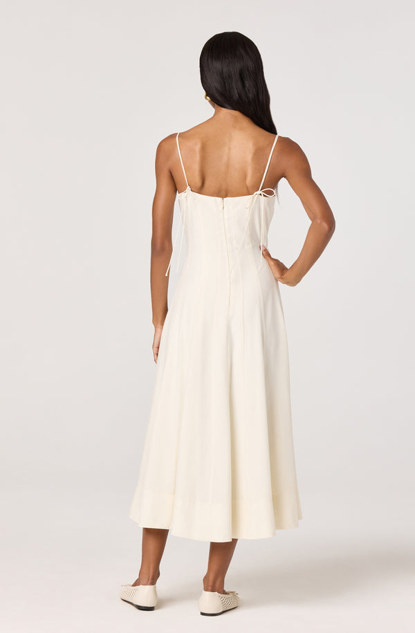Trisha Square Neck Midi Dress