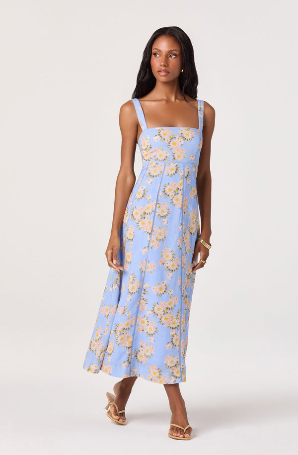 ASTR the Label | Nathalie Floral Maxi Dress in Blue Pink Floral