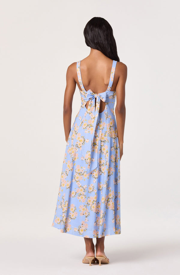 ASTR the Label | Nathalie Floral Maxi Dress in Blue Pink Floral