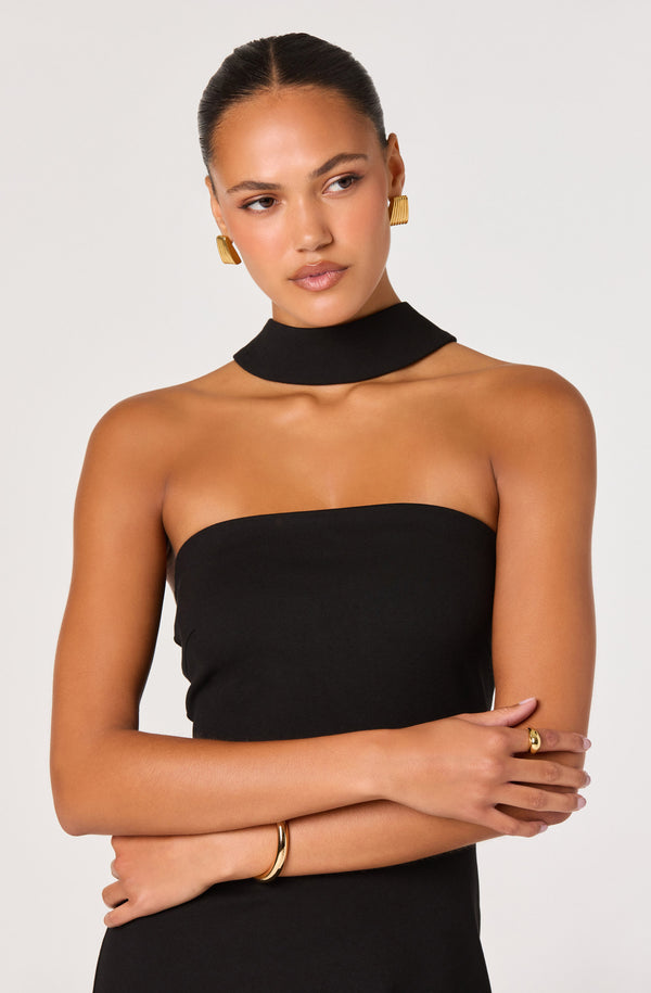 Thiala Knit Reverse Halter Midi Dress - ASTR the Label Thiala Knit Reverse Halter Midi Dress - ASTR the Label