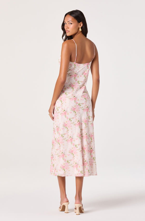 knee length dresses for ladies Liran Floral Midi Dress