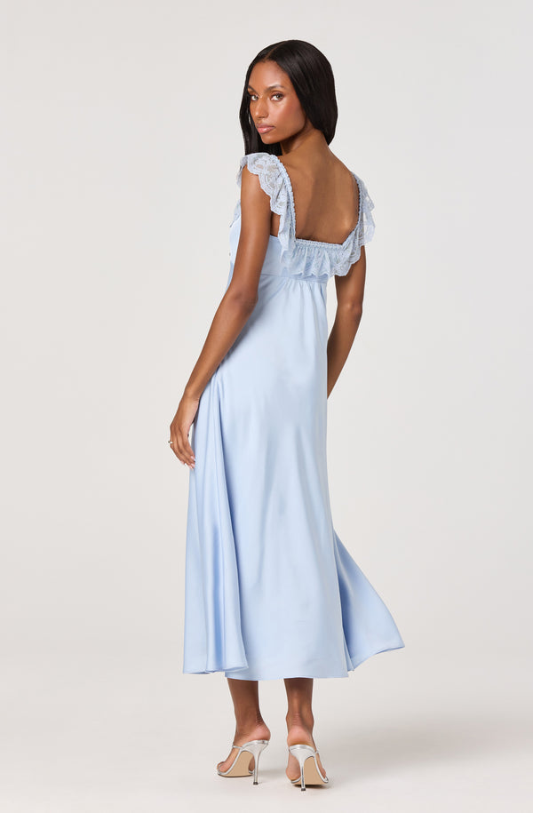ASTR the Label Women's Makiya Dress - Blue - Size XS ASTR the Label Women's Makiya Dress - Blue - Size XS