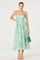 Sticky add to cart - Halcyon Floral 3D Flower Appliqué Midi Dress