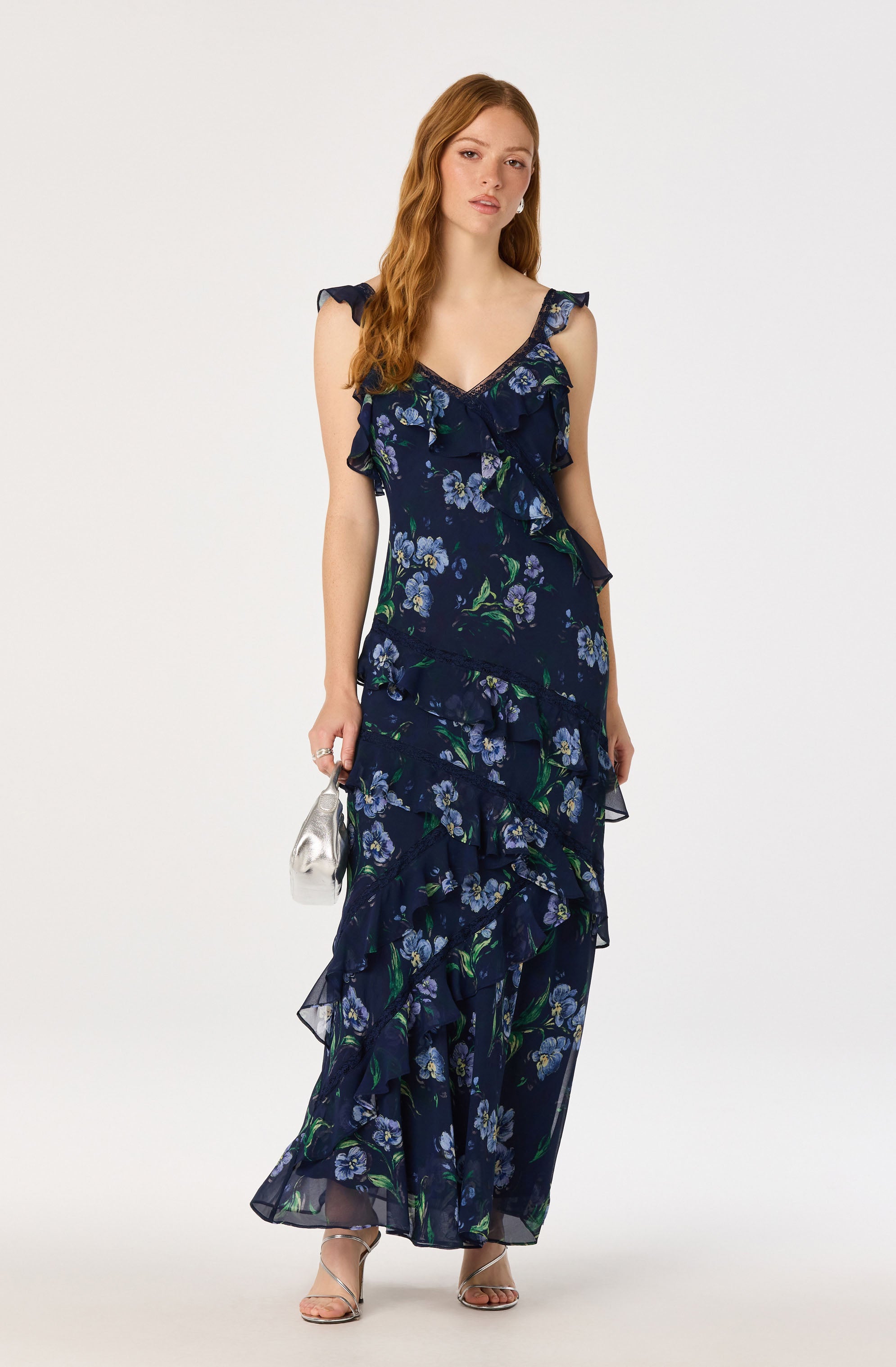 Megan Ruffle Maxi Dress