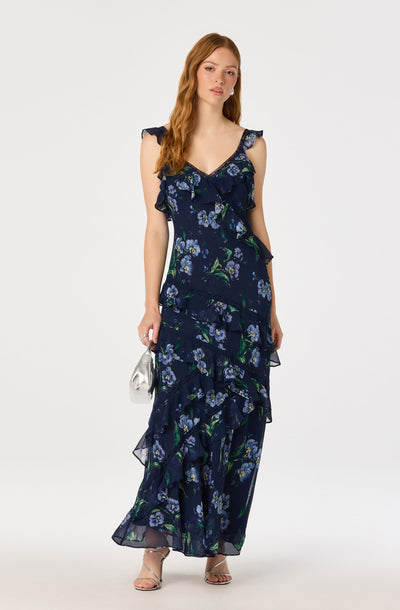 Megan Ruffle Maxi Dress