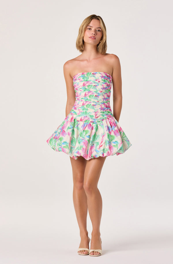 where to watch 27 dresses Black Ruched Mini Bubble Dress with Tie Straps – Chic & Flirty Party Dress  – Luxxe Apparel main image 0